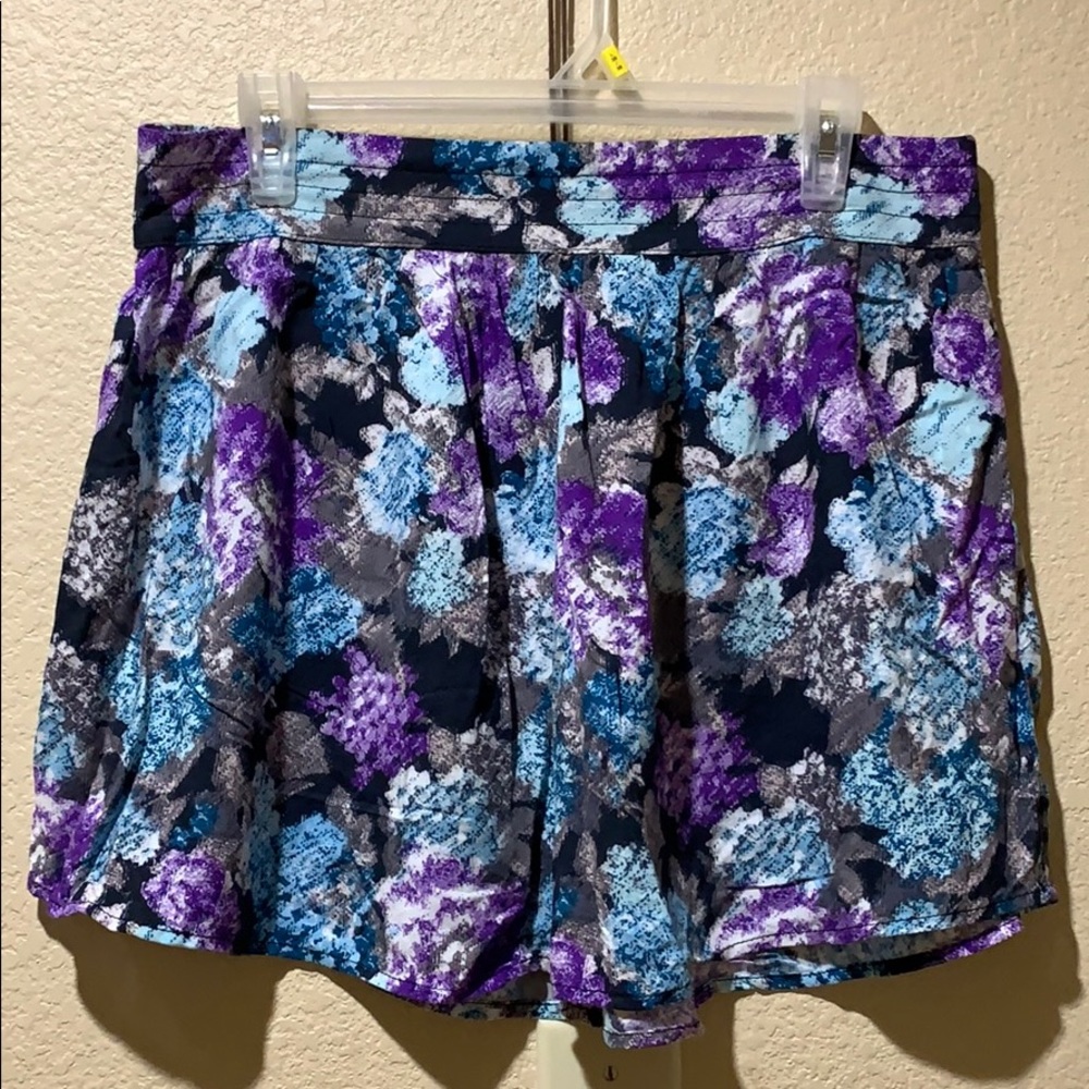 NWOT Purple/Black/Blue Mini Skirt by Socialite